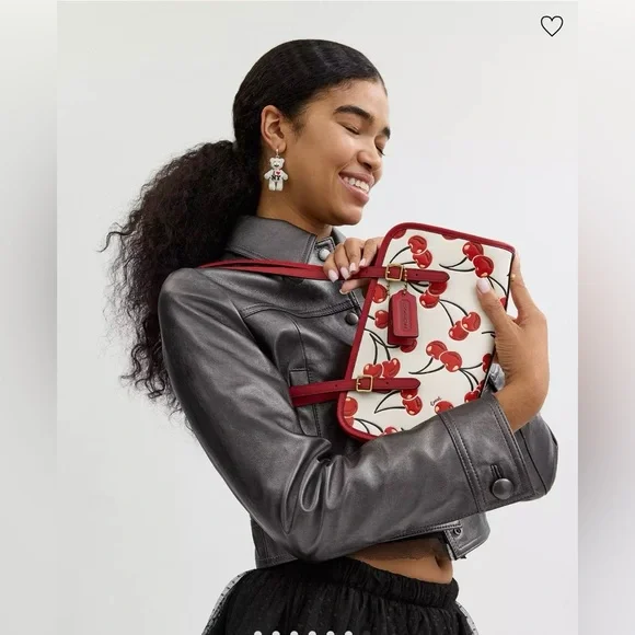 Swing Zip Bag with Cherry Print 🍒 Limited Re-edition from 1998 - Picture 8 of 15